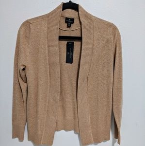 New! Worthington Petite Small Camel Cardigan